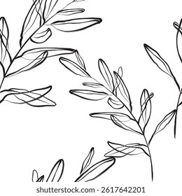 Seamless leaf, like fabric print. Suit for package design, wallpaper, fashion print, Housing wallpaper, arty-crafty.