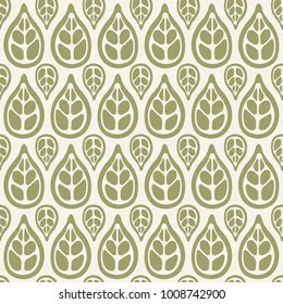 Seamless leaf pattern.