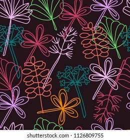 Seamless leaf pattern