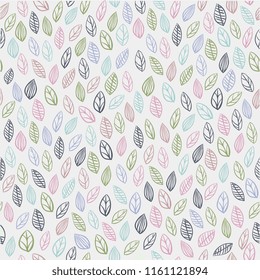 Seamless leaf pattern.