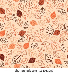 A seamless leaf pattern.