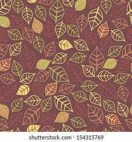 A seamless leaf pattern.