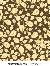 Seamless leaf pattern.