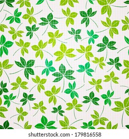 Seamless leaf pattern.