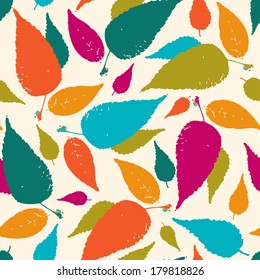 Seamless leaf pattern.