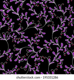 Seamless leaf pattern