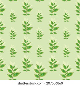 Seamless leaf pattern