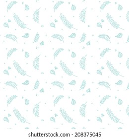 Seamless leaf pattern