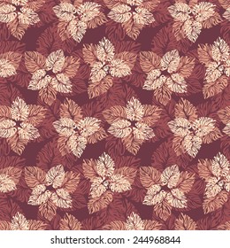Seamless leaf pattern.