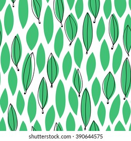 Seamless leaf pattern