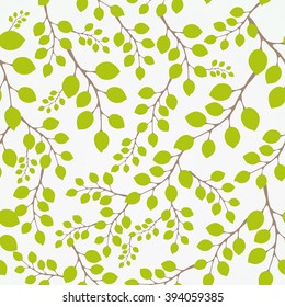 Seamless leaf pattern.