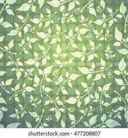 Seamless leaf pattern.