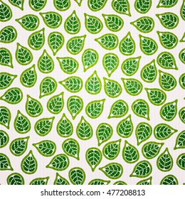 Seamless leaf pattern.