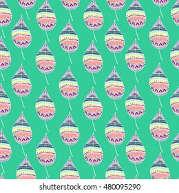 Seamless leaf pattern.