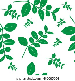 Seamless leaf pattern