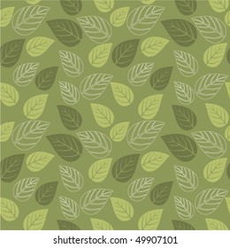 A seamless leaf pattern.
