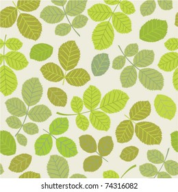 A seamless leaf pattern.