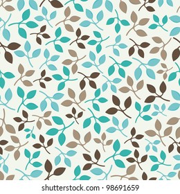 Seamless leaf pattern.