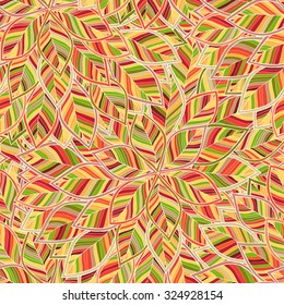 A seamless leaf pattern. Autumn background. Vector illustration