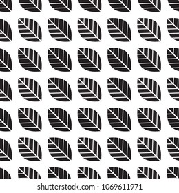 Seamless leaf pattern background