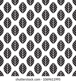 Seamless leaf pattern background