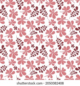 seamless leaf pattern for background, greeting card, packaging, texture, fabric pattern, wallpaper, wall decoration