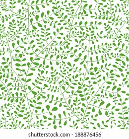 Seamless leaf pattern. Can be used for wallpaper, pattern fills, textile, web page background, surface textures. Vector illustration. 