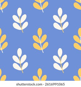 Seamless leaf pattern design for all types of fabrics and print or wallpaper	
