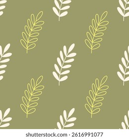 Seamless leaf pattern design for all types of fabrics and print or wallpaper	