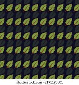 Seamless Leaf Pattern Design Background Illustration