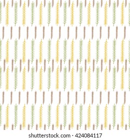 Seamless leaf pattern. Graphic ornament. Floral stylish background. EPS10.