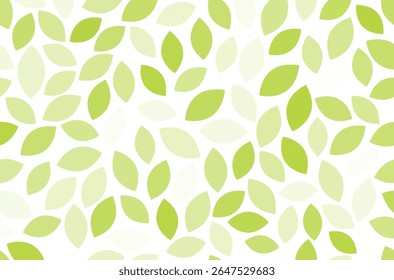 Seamless leaf pattern green organic shapes background eco design, nature theme concept botanical fresh pattern