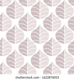 
Seamless leaf pattern, mesh. Beige leaves, white background. Template for design. Modern print on textiles.