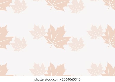 Seamless leaf pattern, mocha mousse tone