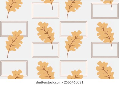 Seamless leaf pattern, mocha mousse tone