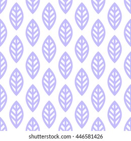 Seamless leaf pattern vector