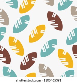Seamless leaf pattern vector. Fullcolor design illustration.