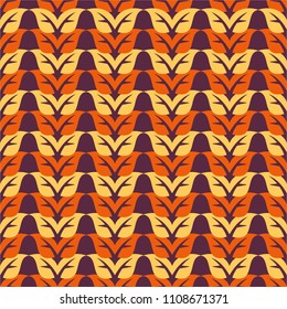 Seamless leaf pattern vector. Fullcolor design illustration.