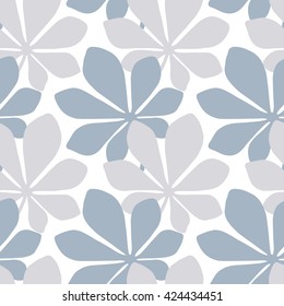 Seamless leaf pattern. Vector illustration.