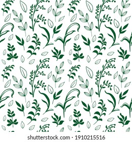 seamless leaf pattern. For wallpaper, fabric, posters, postcards.