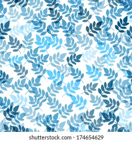 Seamless leaf pattern.Leaf vector background.