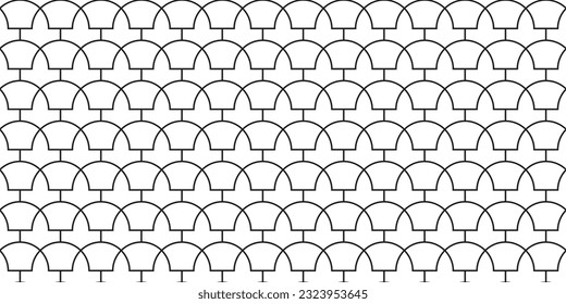 Seamless leaf and slab mosaic tile pattern. Digital backdrop illustration. 