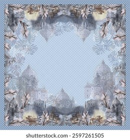 seamless leaf vintage pattern for textile