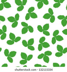 Seamless leafs green pattern, vector