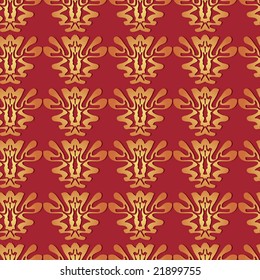Seamless leafs pattern.