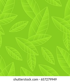 Seamless leafs pattern. Floral stylish background. Vector background.Eps 10