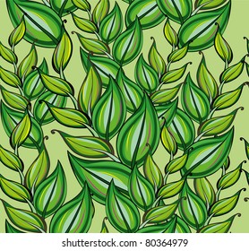 seamless leafy background