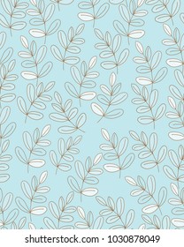 Seamless leafy pattern