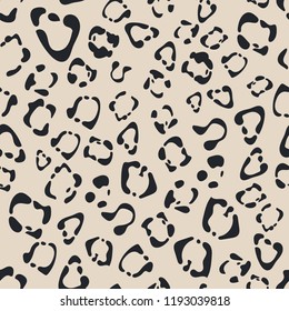 Seamless leather texture. Cheetah fur texture. Jaguar Skin Seamless Pattern. Snow Leopard pattern, animal safari skin texture. Vector illustration. Design elements for  fabrics, prints, textile.