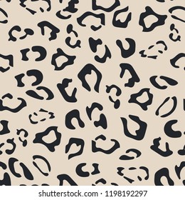 Seamless leather texture. Cheetah fur texture. Snow Leopard pattern, animal safari skin texture. Animal print. Vector illustration. Design elements for projects, fabrics, prints, wallpaper, wrapping